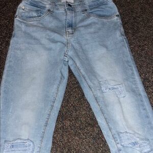 Light Blue Distressed Women's Jeans